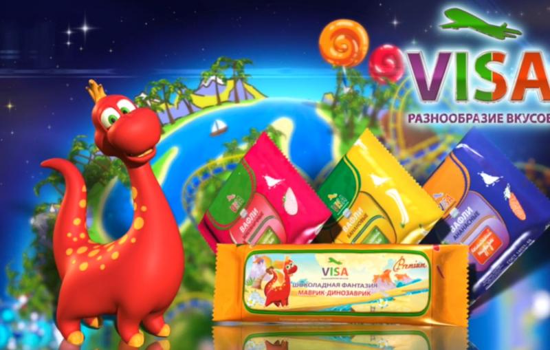 Вафли "VISA"